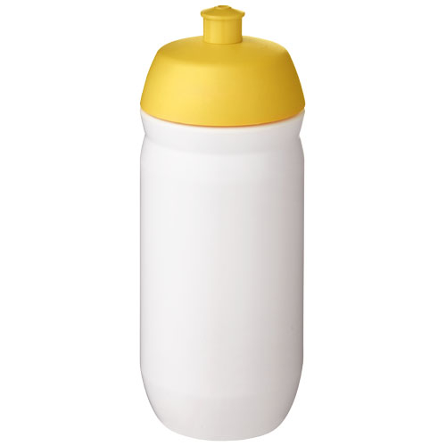 Bouteille de sport publicitaire 500 ml HydroFlex™ Jaune et Blanc